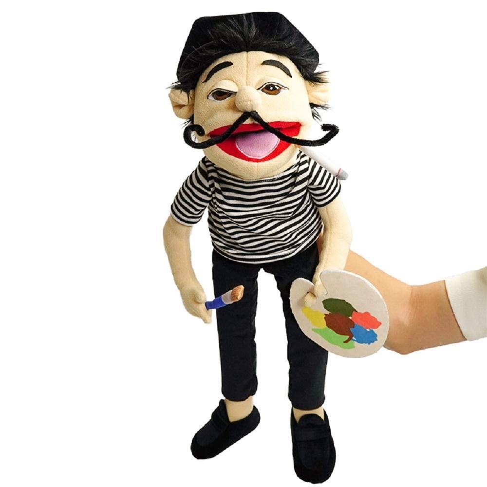 30/60cm Jeffy Hand Puppet Plush Children Soft Doll Talk Show Party Props Christmas Doll Plush Toys Puppet Kids Gift