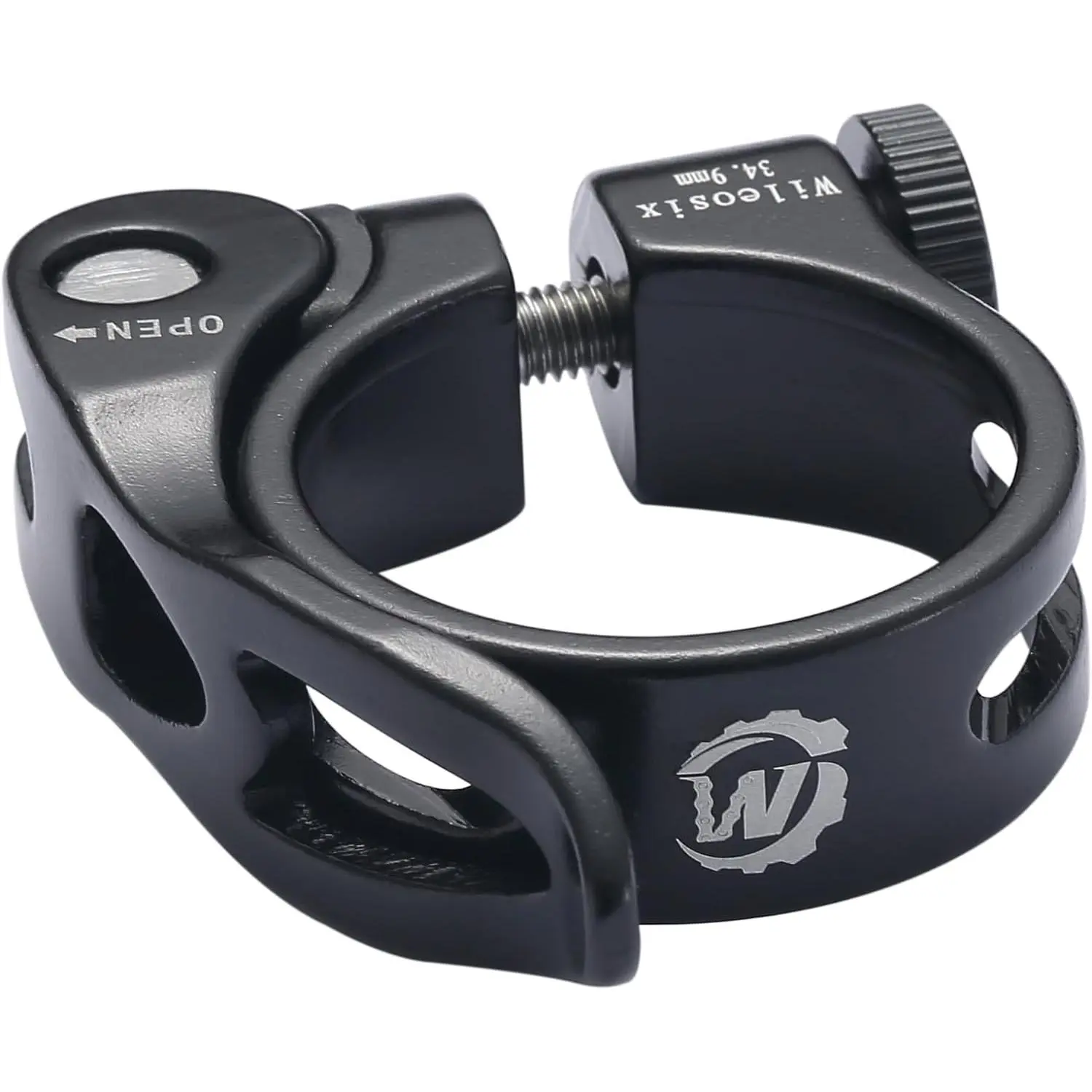 Quick Release Bike Seat Clamp Bicycle Seatpost Collar Diameter 34.9mm Premium Lightweight Aluminum Seat Post Clamp