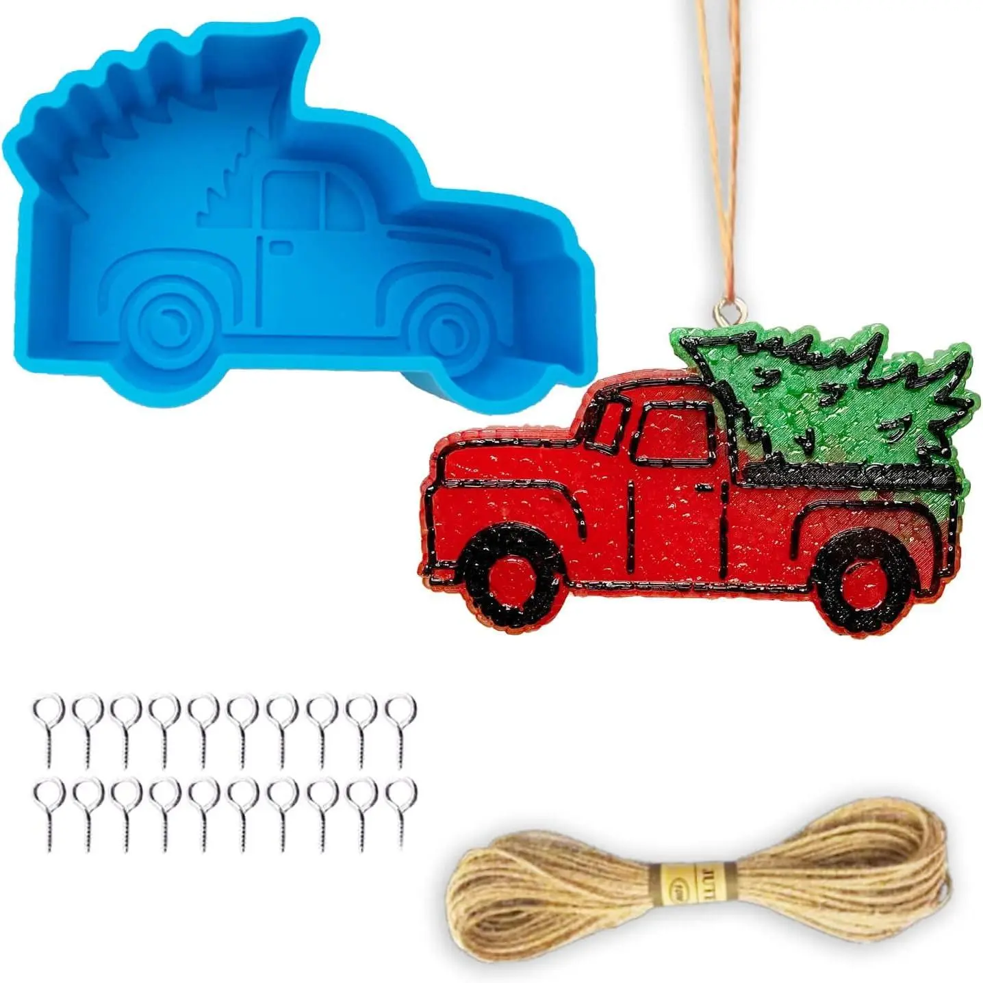 Christmas   Mold for Aroma Beads  Freshies Soap, Blue