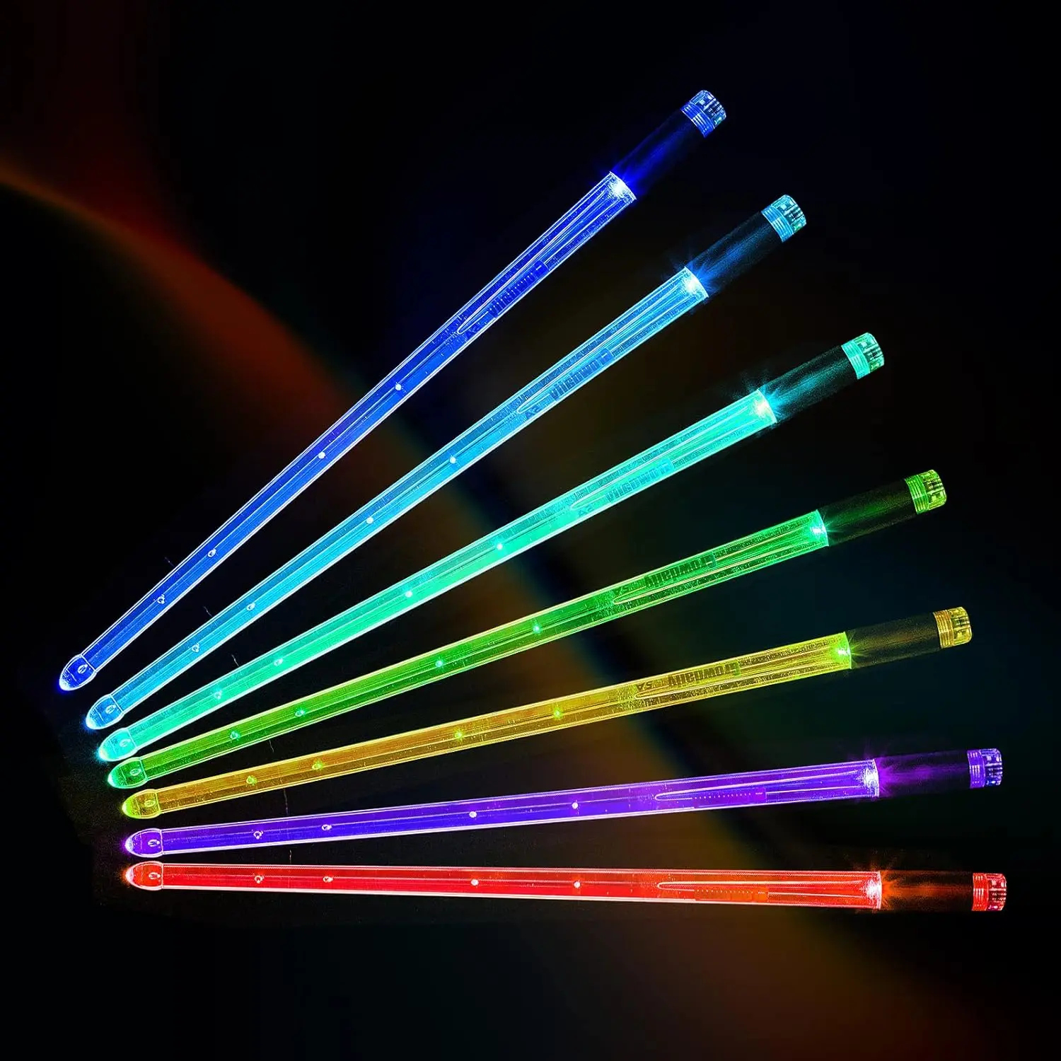 Light Up Drum Sticks,15 Color Changing Drum sticks Cool  Drum Sticks Personalized  5A DrumSticks( Pair)