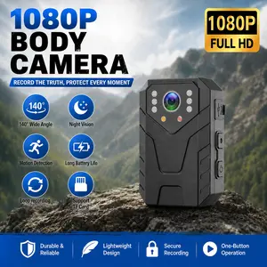 Mini Body Camera, Audio Video Recording, 1080P HD, Night Vision, 32B Card, for Security Guards,  Travel, Portable Wearable Spy Cam Hidden Camcorder, Secret Cameras For Spying With Audio, Security Cameras