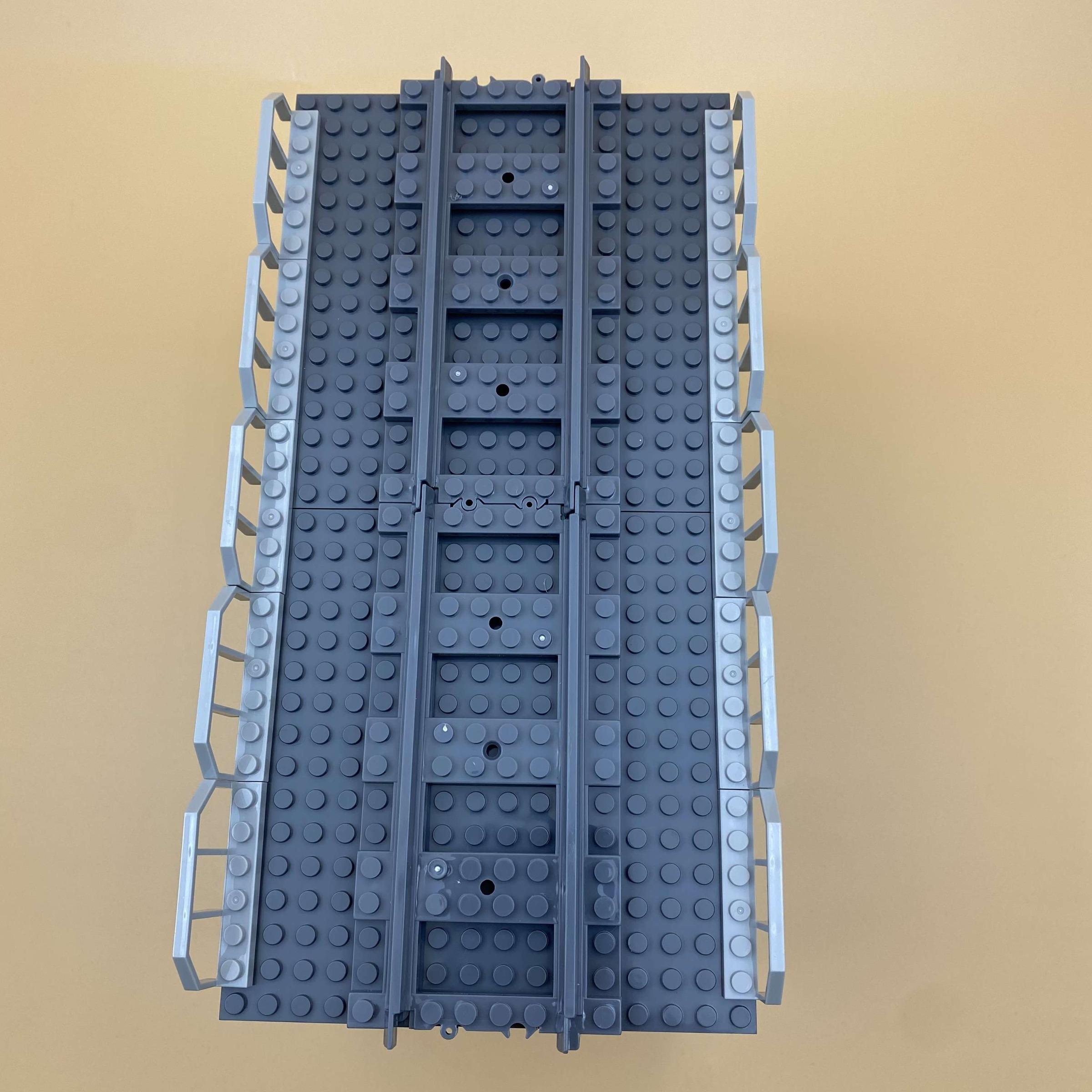 Double Layer Bridge Building Blocks Toy, 201pcs/set Train Track High Speed Railway Bridge Beam, Creative and Educational Building Blocks for Boys & Girls, Stem Building Blocks