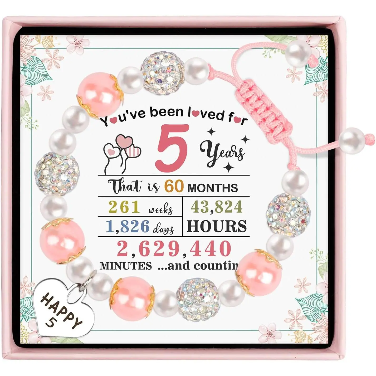 Birthday Gifts for Girls, Adjustable Birthday Beaded Bracelets for Girls |   Stone Bracelet for  Daughter, Birthday Gifts for 4 5 6 7 8 9 10 11 12 13 18 Year Old Girl, Girls