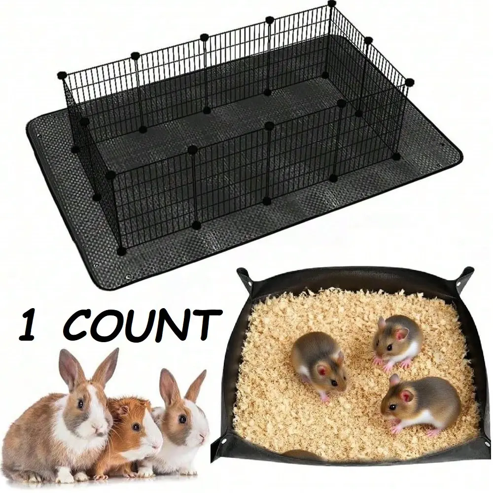 Waterproof Washable Reusable Rabbit Fence Pad, Durable Small Pet Cage Bottom Mat, Wear-Resistant Pet Bed for Rabbits, Guinea Pigs, Chinchillas, Rabbit Playpen, Bunny Supplies, Chinchilla Cage Accessories