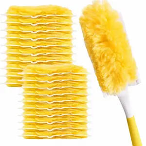 20 Pack Heavy Duty Duster Refills for Swiffer, Multi-Surface 360 °   Disposable Dusters Kit for Cleaning Dusting Electronics Furniture Blind Ceiling Fan (Handle is Not Included)