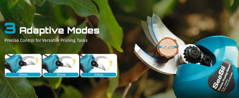 SEESII Mini Chainsaw & Pruning Shears: 6" Electric Saw Brushless & 1.3" Pruner with 2×2.0Ah Batteries, Cordless Combo for Wood Cutting/Branch Trimming, Gardening Tools for Dad Men Husband #TikTokShopBlackFriday