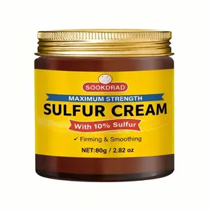 Sulfurt Cream with 10% Sulfure, Tightening and Smoothing, Suitable for Face and Body, Unisex, 80g, All Skin Types, Daily Care