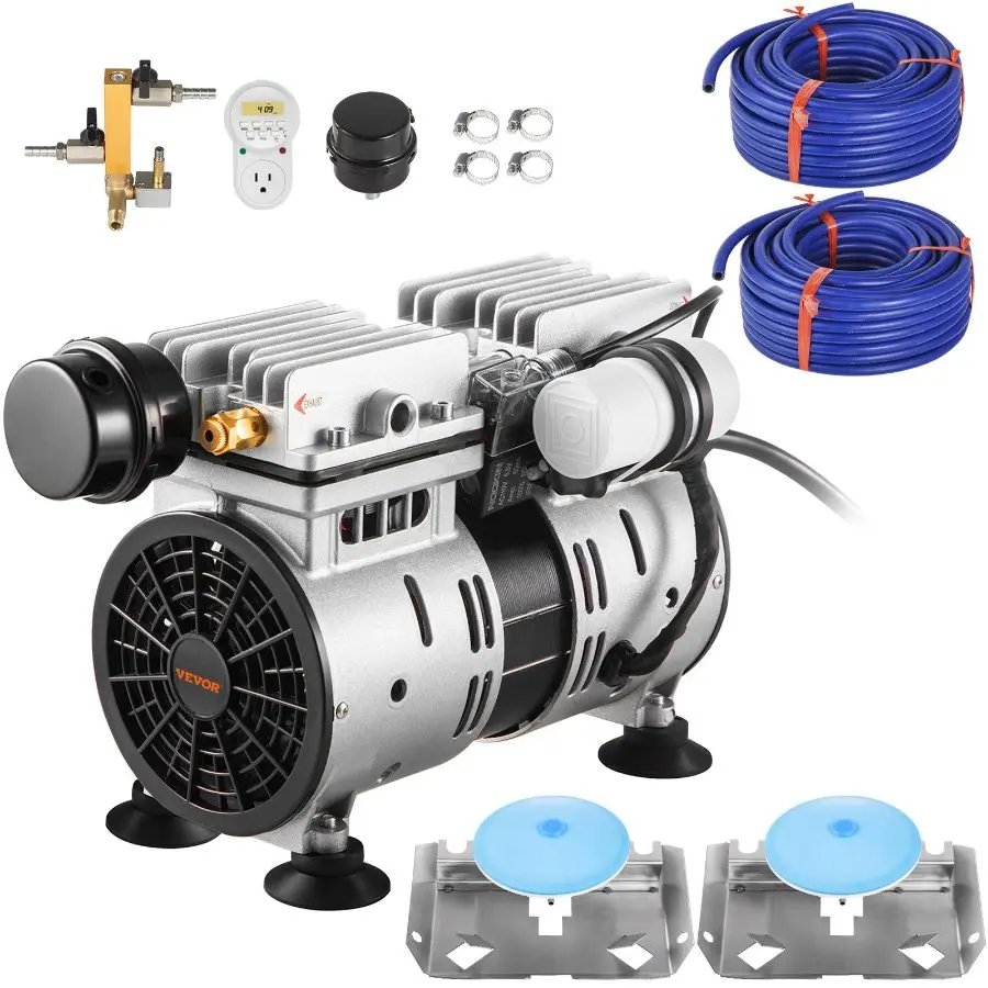 VEVOR Pond Aerator, 550W Power, 5.2CFM for Up to 1 Acre 50' Lake, Pond ...