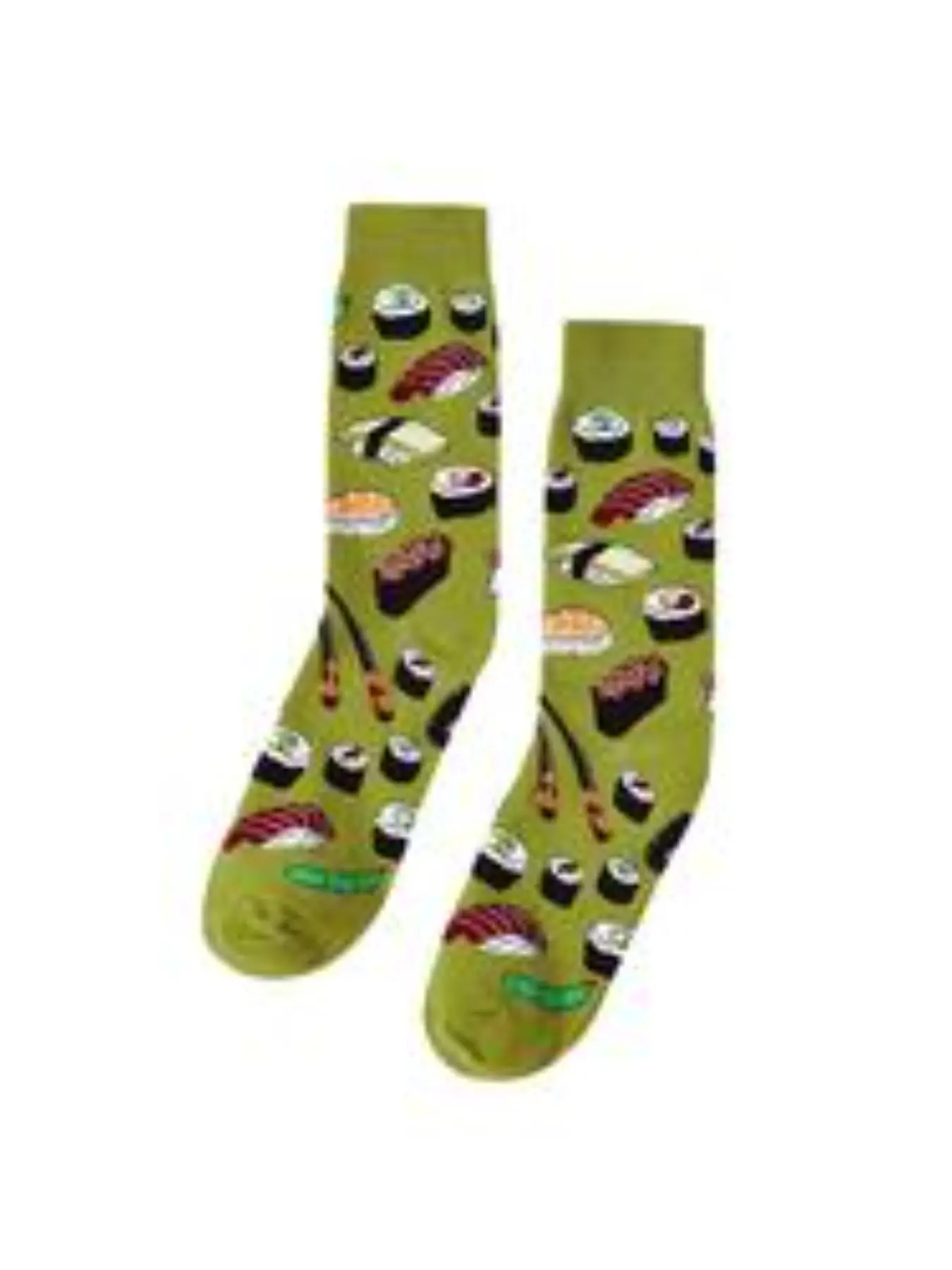 4 Pairs Fun Sushi Pattern Socks, Colorful Funny Socks for Sushi Lovers, Unisex Gift Socks, Perfect for Men and Women