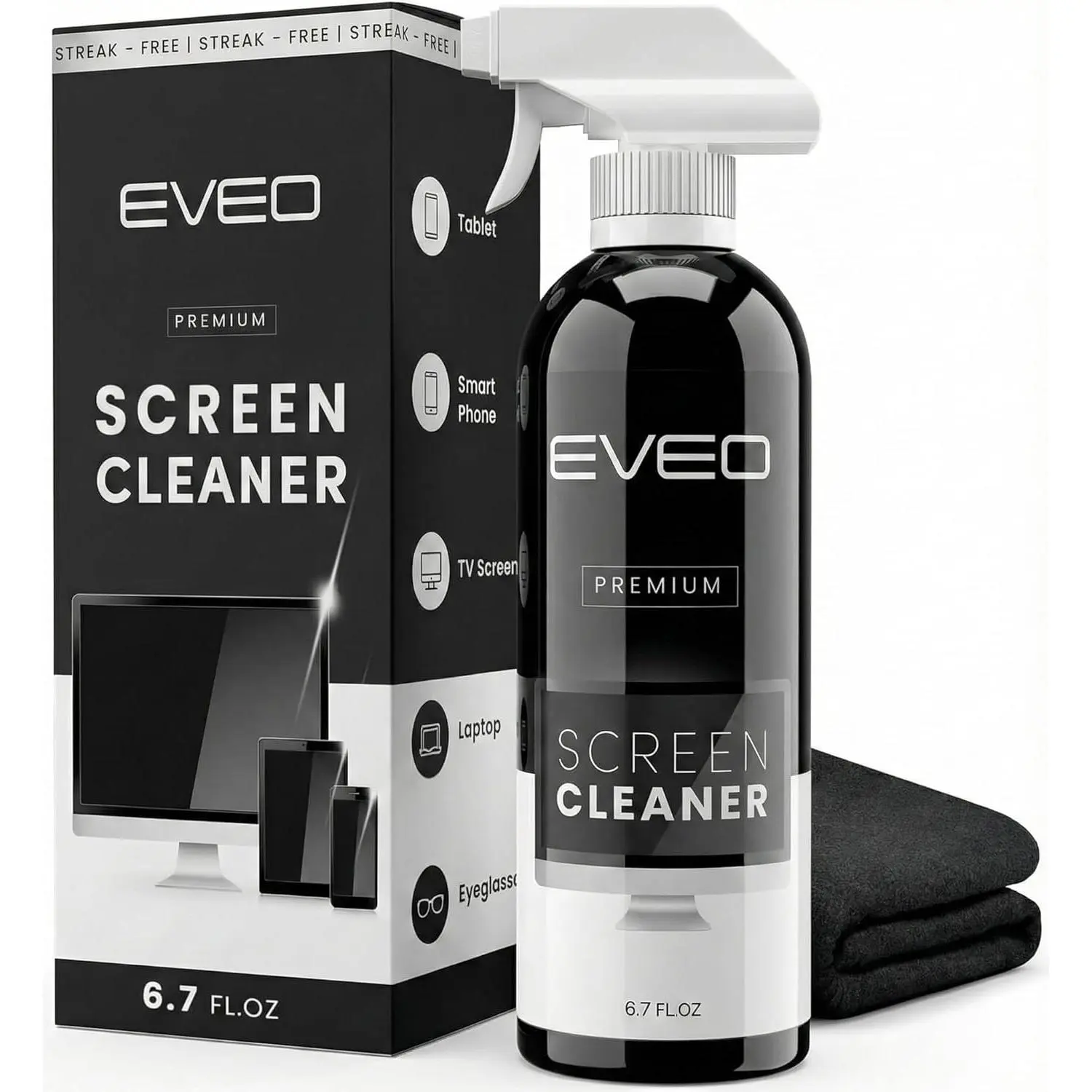 Screen Cleaner Spray - Large Screen Cleaner Bottle - TV Screen Cleaner, Computer Screen Cleaner, for Laptop, Phone, Ipad - Computer Cleaning kit Electronic Cleaner (1 Pack)