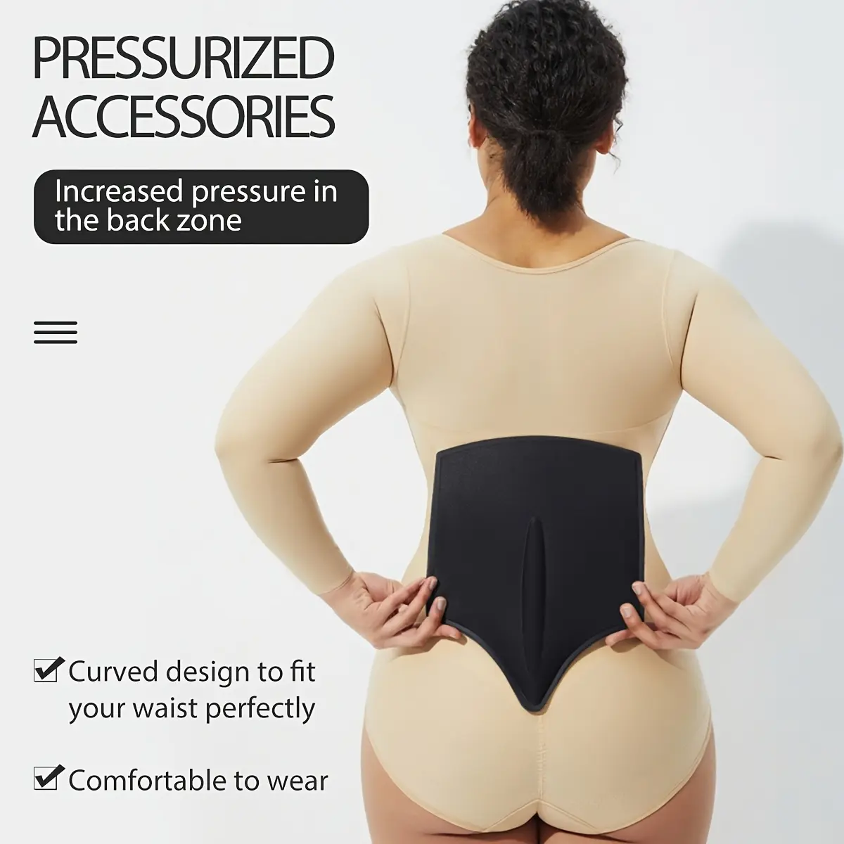 Curved Waist Fit Back Pressure Board Ab Board Post Surgery Liposuction Lumbar Molder Back Board- for Daily Comfort And Posture Support, Featuring an Enhanced Pressure Design