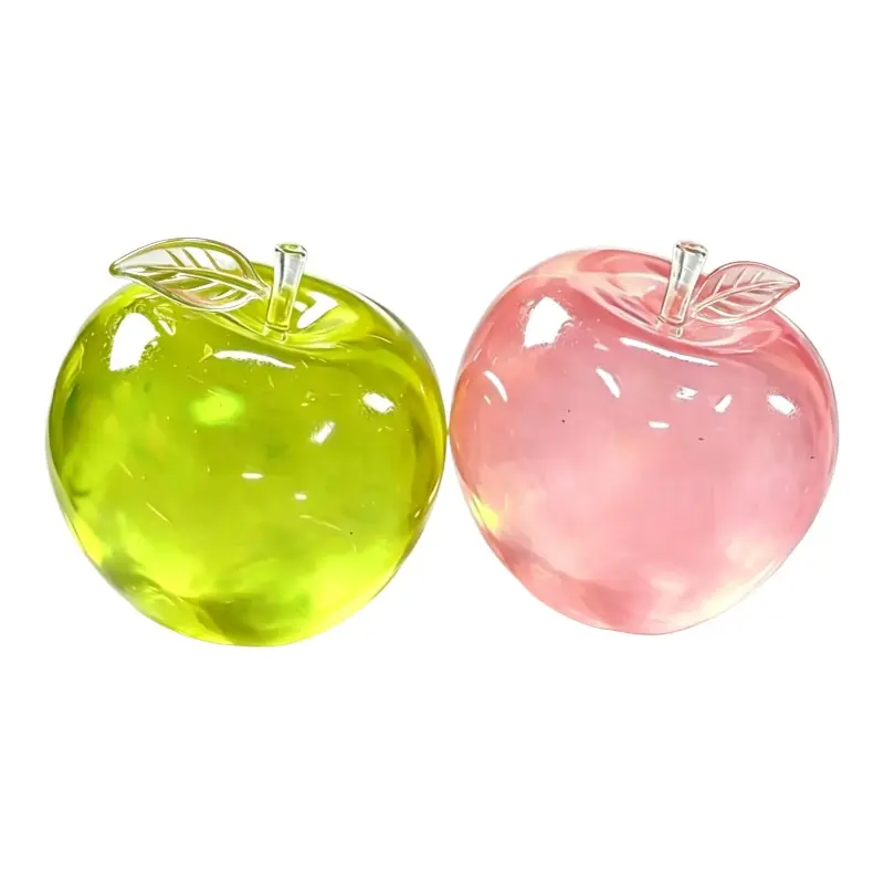 Apple Squishy Toys 2-Pack, Stress Relief Squishies, Soft Squeeze Stress Relief Set for Adults & Kids, Super Slow Rising Mochi Sensory Fidget, Calming Anxiety Toy for Desk Travel, Birthday Party Idea for Children