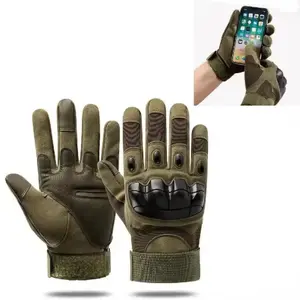 Tactical Full Finger Gloves Breathable Non-Slip Touchscreen Outdoor Gloves for Motorcycle Riding Cycling Hiking Camping Training Men And Women