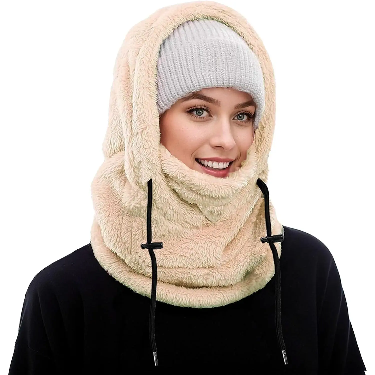 Balaclava Winter Men's and Women's Ski  - Outdoor Windproof Warm Hat, Ideal Winter Mask and Hooded Scarf