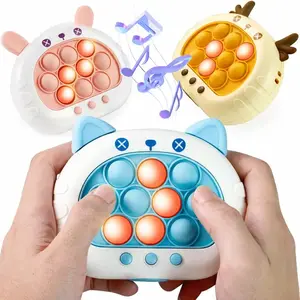 Fast Push Pop Game Toy for Kids, Electronic Puzzle with Lights & Music, Memory Challenge, Multiplayer Mode, Stress Relief Toy, Birthday Present