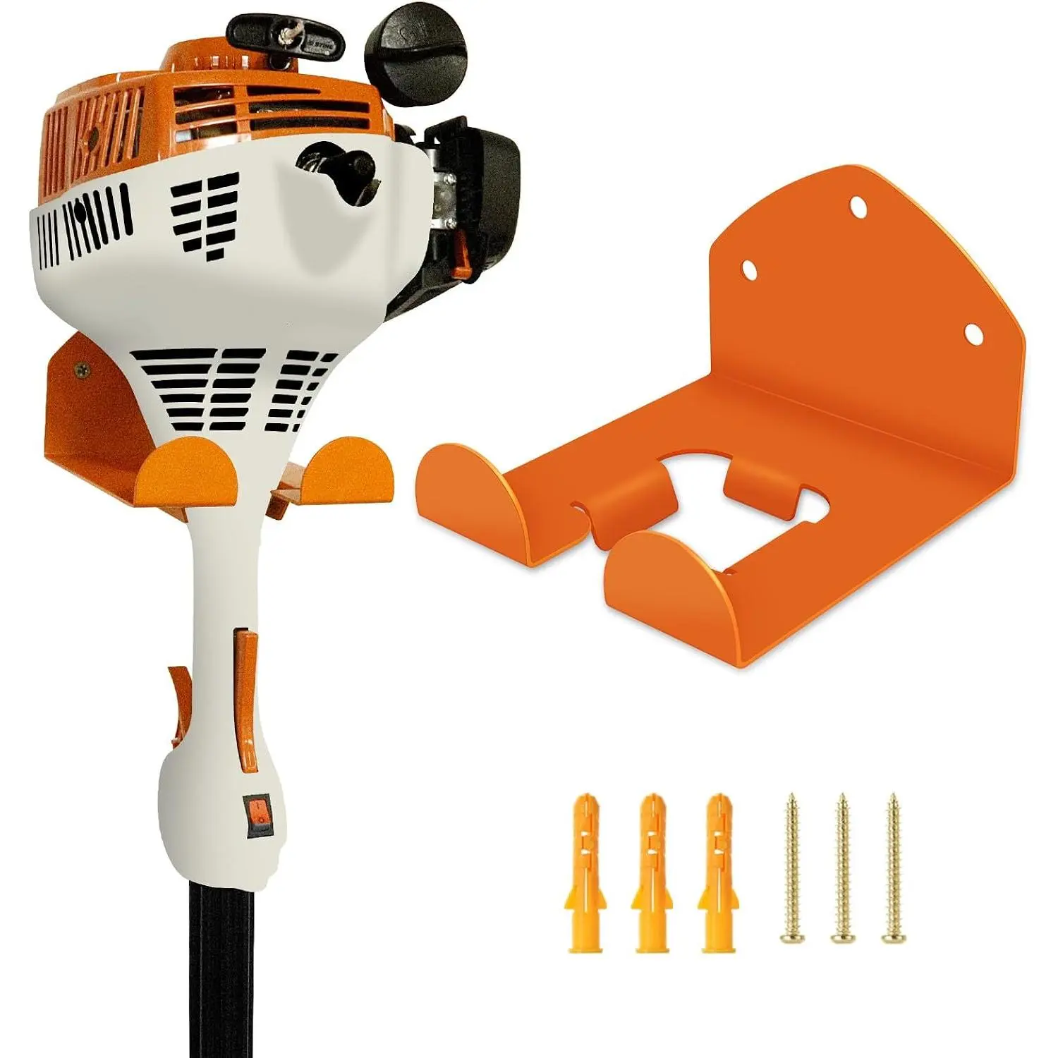 Garage Organizer Wall Hanger - Garden Tool Rack for Grass Trimmer, Hedge Trimmer, Garage Tools, 1 Pack