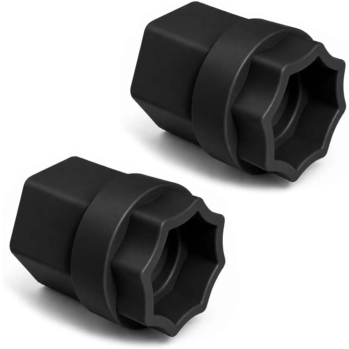 2 pcs Drive Tool Socket Adapter :Compatible with EZ Dock Couplers– 15/16" Coupler Nut Wrench Attachment for Dock Installation (Black)