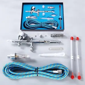 T180k Spray Gun Set, 3 Nozzle Sizes, Craft Model External Adjustment, Artistic Makeup Sprayer, Professional Airbrush Tool