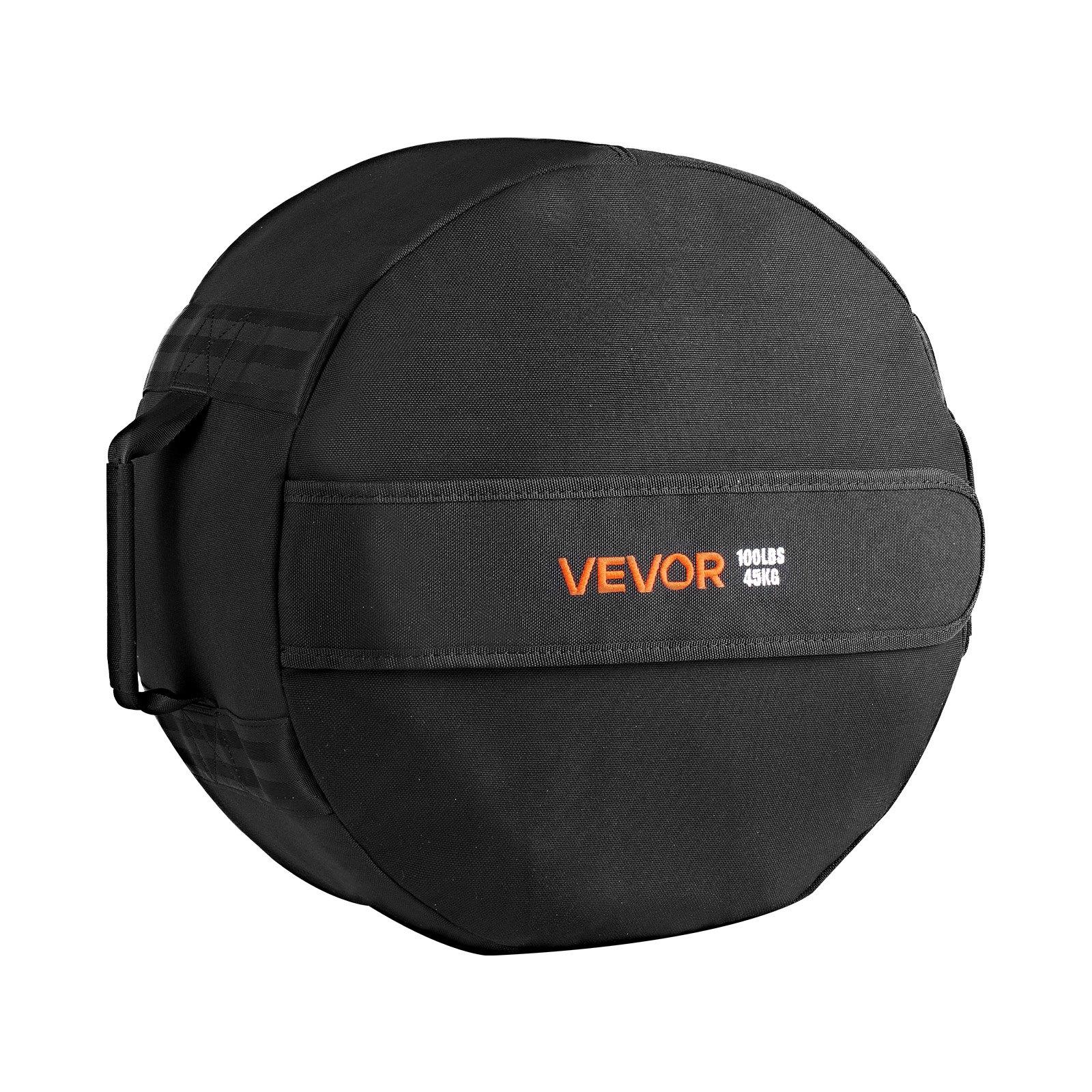 VEVOR Workout Sandbag, Heavy Duty Workout Power Bags with Handles, 100 lbs/45 kg Slam Bag for Fitness Strength Weight Training Cross-Training, Home Gym Exercise, Black (Unfilled) VEVOR Workout Sandbag, Heavy Duty Workout Power Bags with Handles, 100 lbs/45 kg Slam Bag for Fitness Strength Weight Training Cross-Training, Home Gym Exercise, Black (Unfilled)