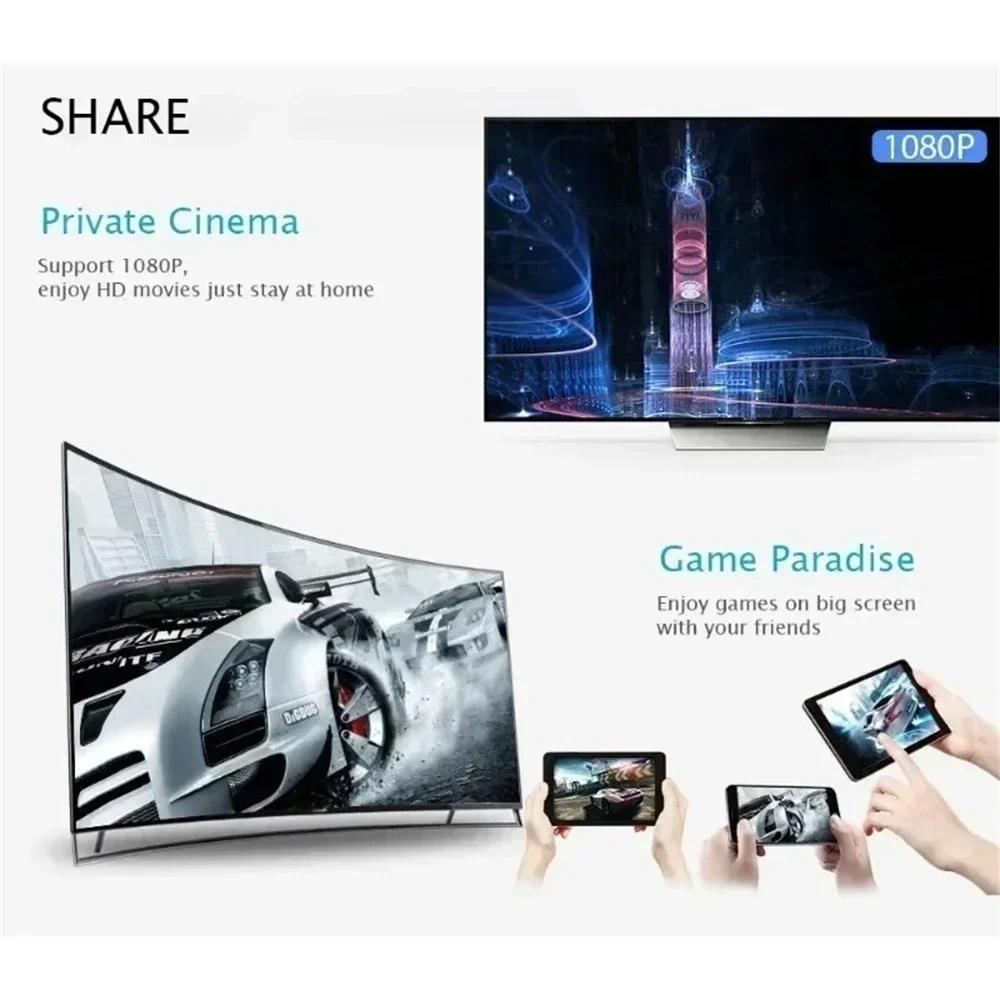 Wireless TV Stick Video Receiver Portable 1080P TV HD WIFI Dongle Adapter For Android/iOS TV Box Computer Live Screen Projector
