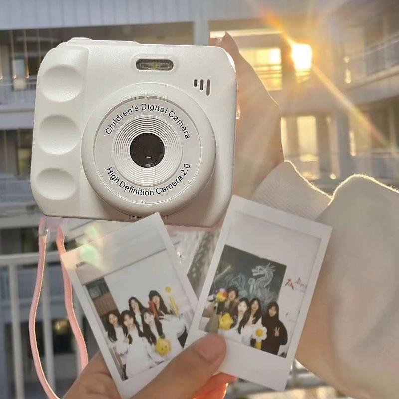 HD Dual Lens Cute Digital Camera Instant Photo Camera for Students Campus Use Photo Video Phone Transfer