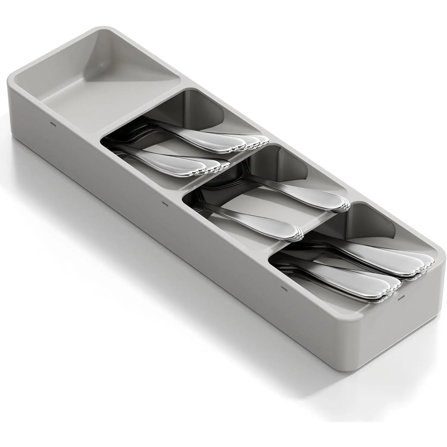 Silverware Organizer for Drawer - Utensil Drawer Organizer Compact Utensil Organizer Silverware Tray Cutlery Organizer Spoon Drawer Kitchen for Kitchen, Office, Bathroom, Living room