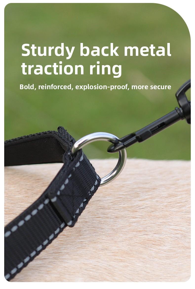 No-Pull Saddle Dog Harness Lightweight T-Shape Tactical Vest for Large Medium Dogs Heavy Duty Reflective Easy On/Off Escape Proof Training Walking Multiple Colors