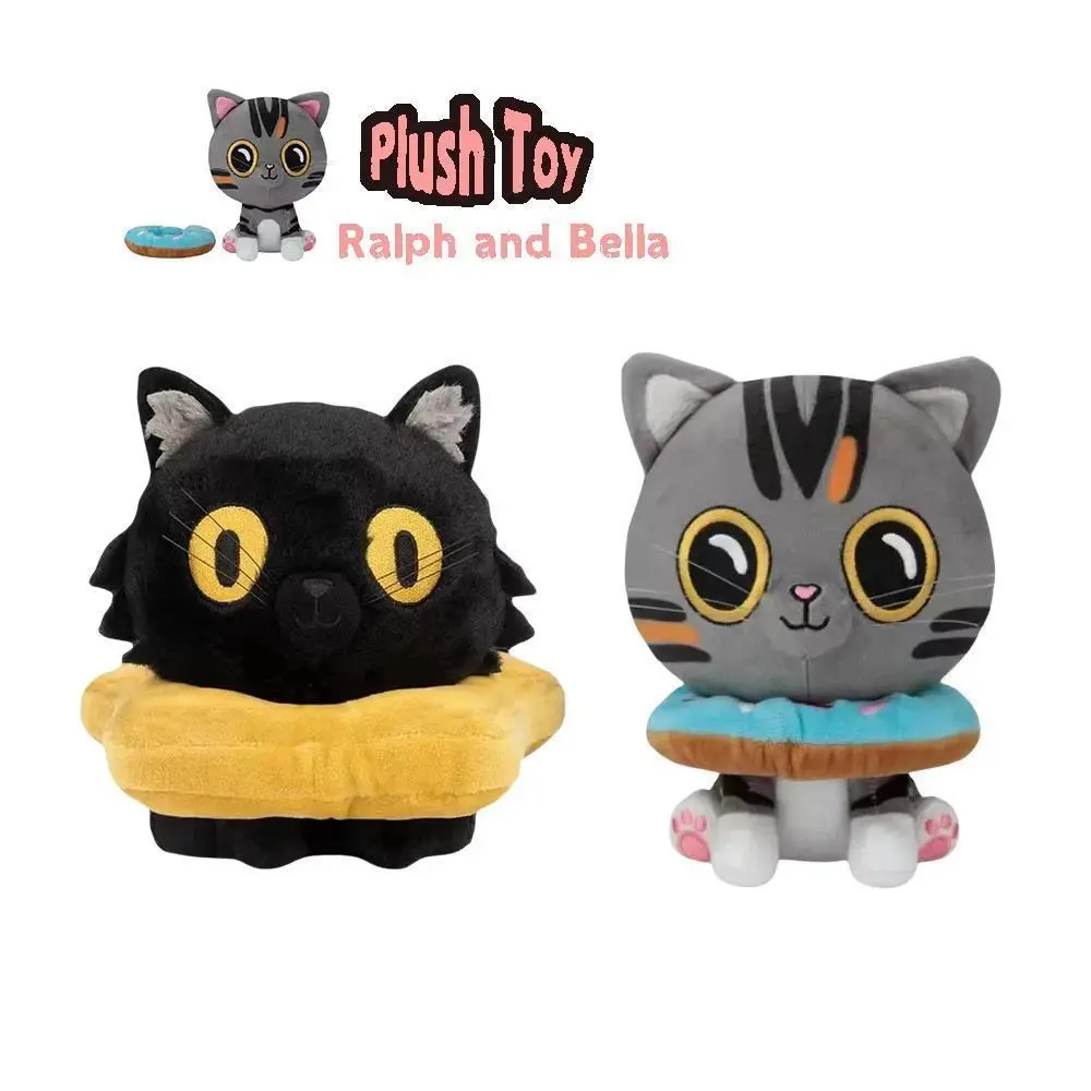 20cm Cute Soft Ralph and Bella Cartoon Cat Plush Stuffed Doll, 2026 Popular Home Comfort Pillow Cushion, Ideal Gift for Kids (Toys & Hobbies Classic Novelty Toy)