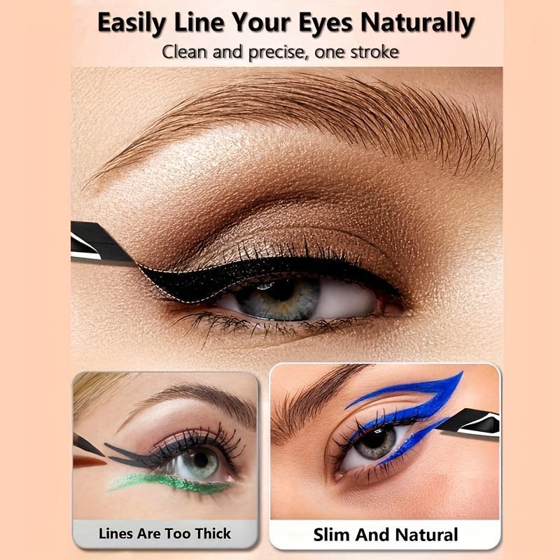 Professional Eyeliner & Eyebrow Angled Brush Set, 6 Counts/set Multifunctional Makeup Brush with Soft Bristles, Makeup Tool for Women, Eyeshadow Brushes