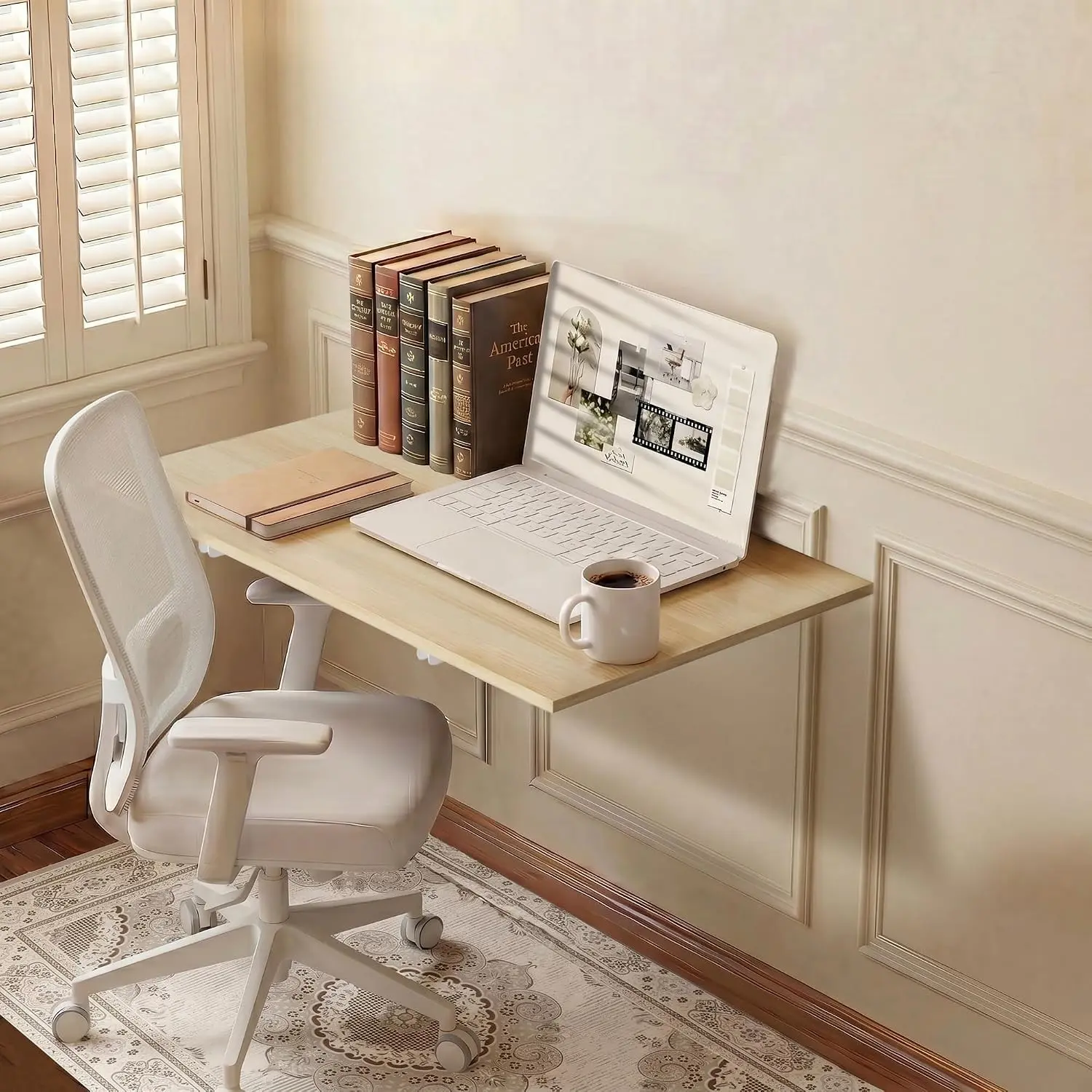 Laundry Room Wall Mounted Folding Table, Kitchen Restaurant Home Bar Work Table, Waterproof Easy to Install and Clean
