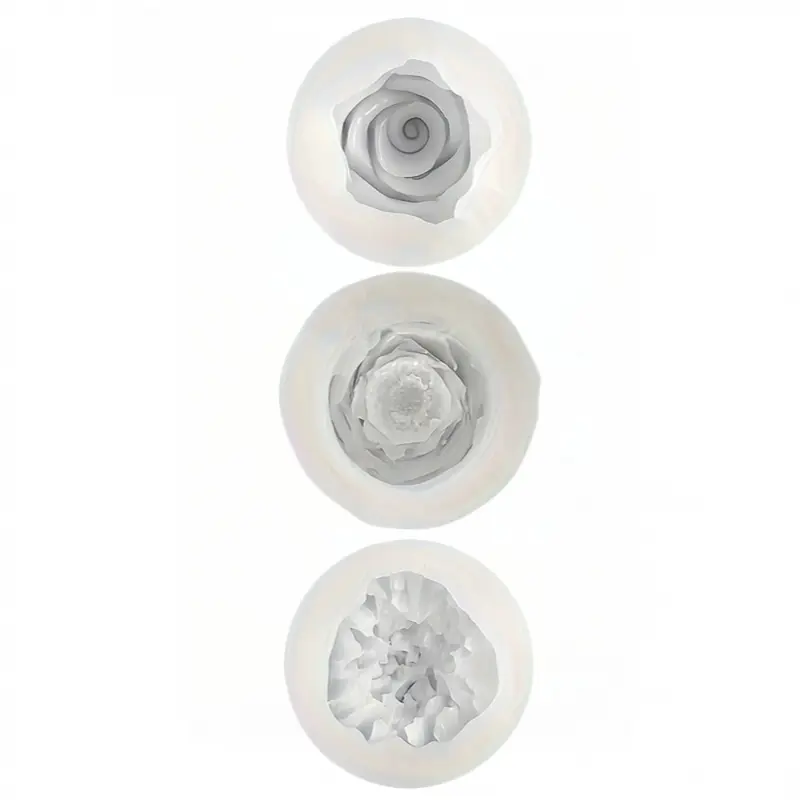 3pcs Resin, Handmade Silicone Mold Set - Rose, Peony, Carnation Silicone Molds for Candle, Soap, Clay Crafts - For DIY Kit, Home Decor, Wedding Gifts, Soap Making Supplies - Petal Texture for Resin Art, Candle Making, Craft