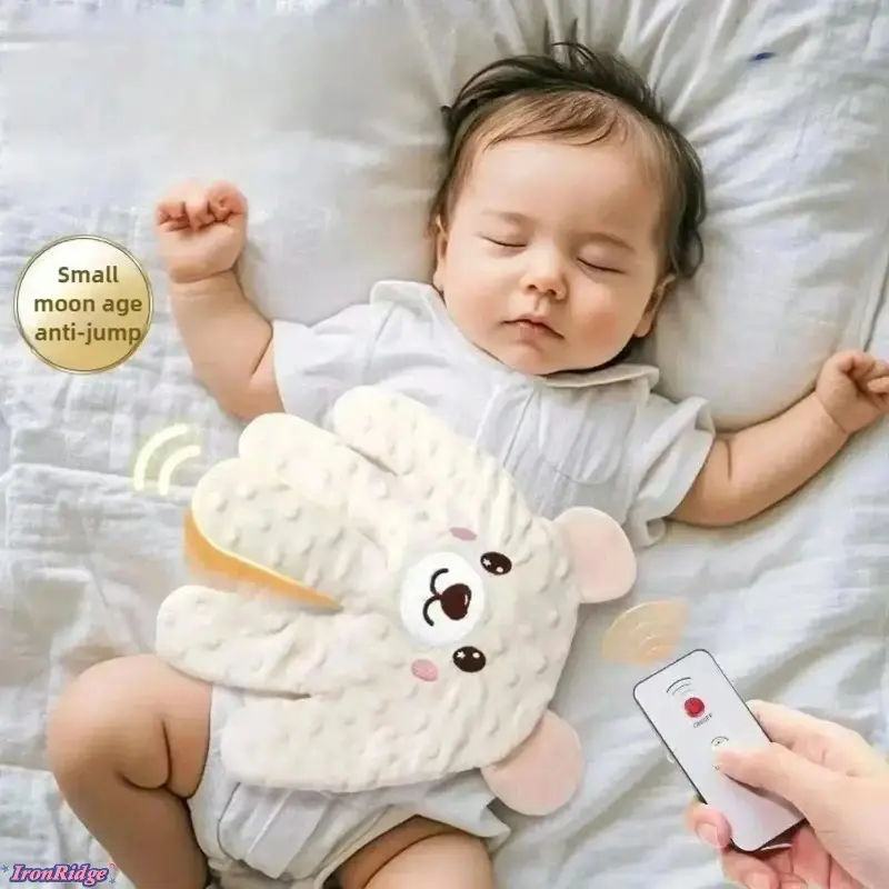 [IronRidge]Newborn Baby Sleep Aid Palm Pillow – Remote Control Simulation Soothing Hand Pillow, Viral TikTok Anti-Startle Calming Sleep Companion, Lightweight Skin-Friendly Infant Comforting Pad, Essential Nursery Sleep Routine & Baby Gift