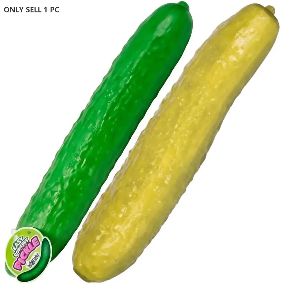 Pickle Squishy, Jumbo Squishy Pickle,Realistic Pickle Ball Relieve Stress andAnxiety, Party Favor Slow Rise Pressure Release Toy