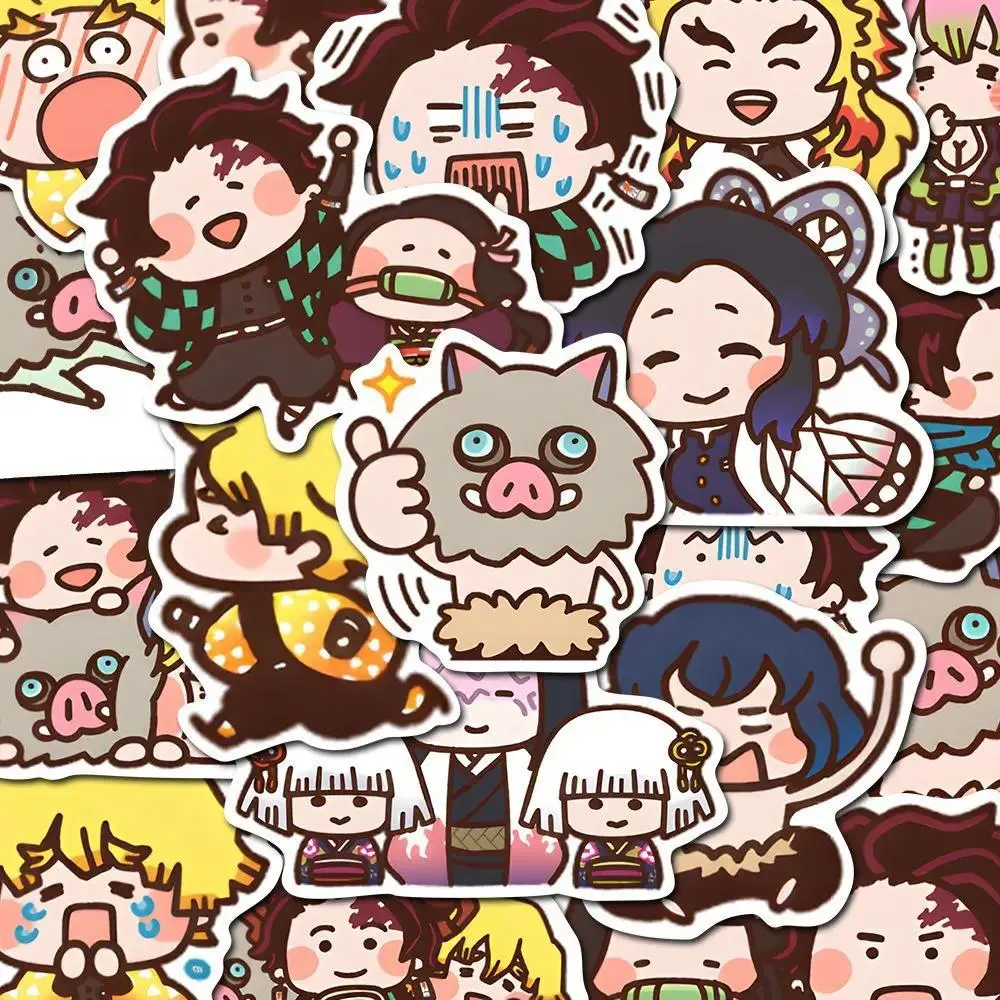80PCS Cute Cartoon Demon Slayer Anime Stickers - Kamado Nezuko Decals, Cute Accessories for DIY Phone, Laptop, Luggage - Kids' Toy Gift (Arts & Crafts Educational Toy)