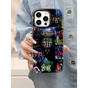 Shock Resistant Durable Football Club Commemorative Collage Phone Case High End Exquisite Printed Case For iphone 17 16 15 14 13 12 11 17Air Plus Pro Promax Gift