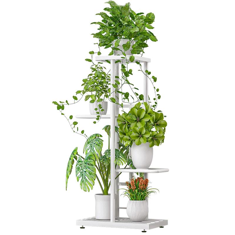 Plant Stand Indoor Outdoor Metal 4 Tier 5 Potted Multiple Flower Pot Holder Shelf Planter Display Shelving Unit for Patio Garden Corner Balcony Living Room【A001】 Deals For You Days
