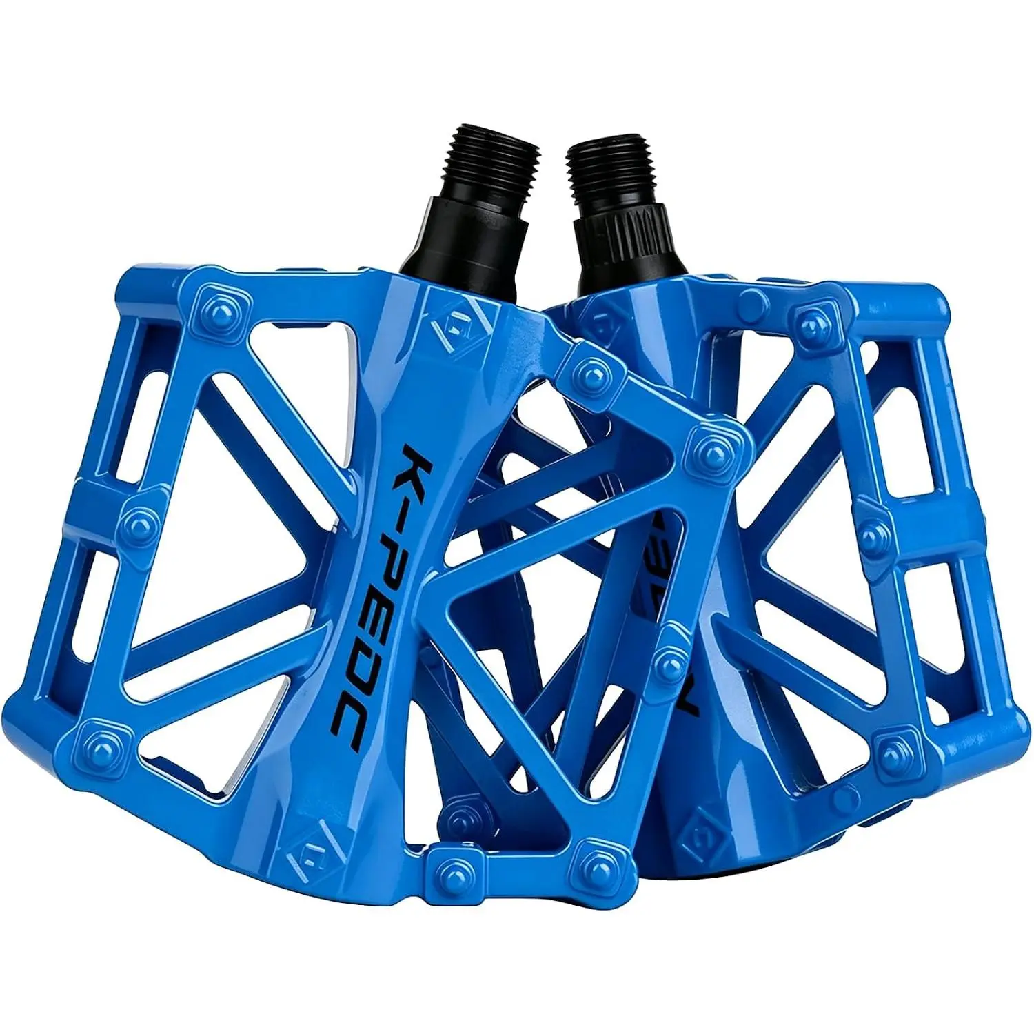 Aluminium  Pedals 9/16", Lightweight Mountain Road  Pedal | CNC  Pedals with 16 Anti-Skid Pins for MTB BMX