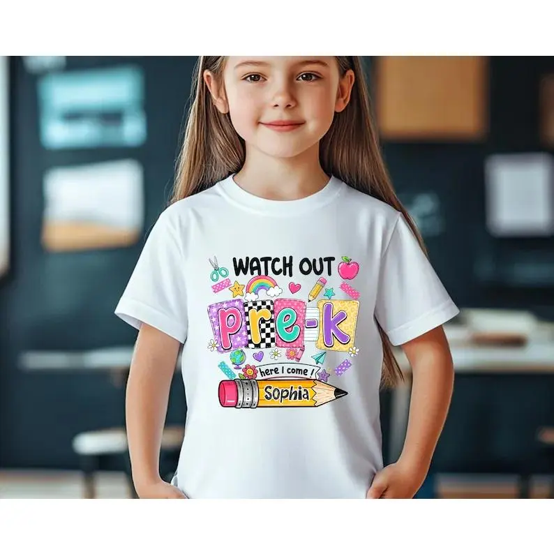 Custom Pre-K Back To School Shirt, First Day Of Pre-K T-Shirt