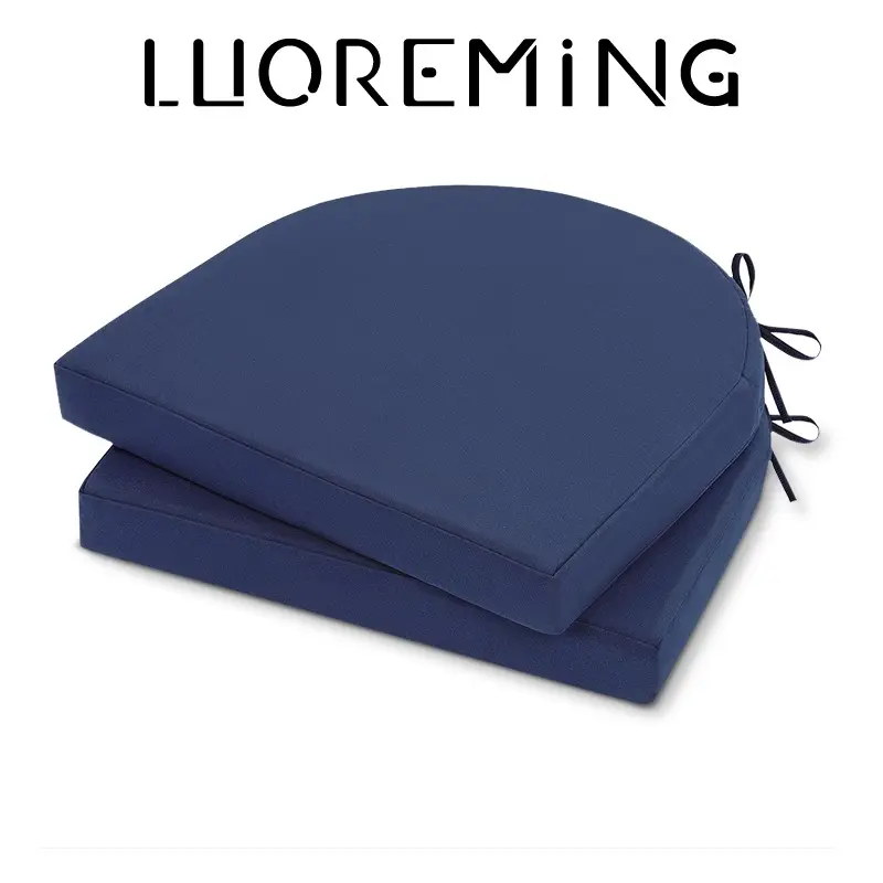 2 Piece Outdoor Chair Cushion Set, Waterproof Fade Resistant, Detachable Patio Furniture Cover, Dual Anti-Slip, Soft Comfort, Oxford Fabric, Non Slip Cushions