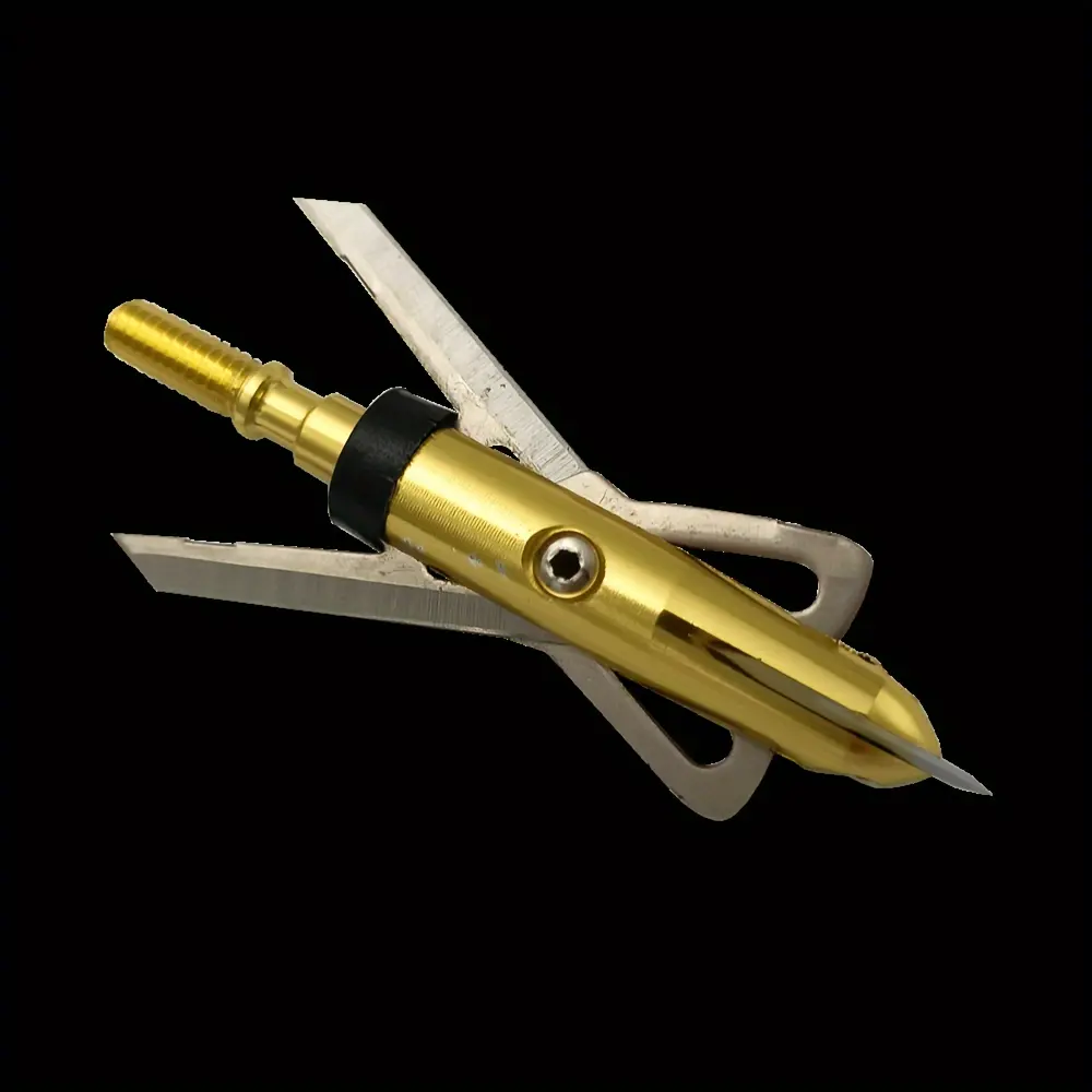 6Pcs Hunting Broadhead Crossbow X 100 Grain 2-Blade Archery Arrow Broadhead