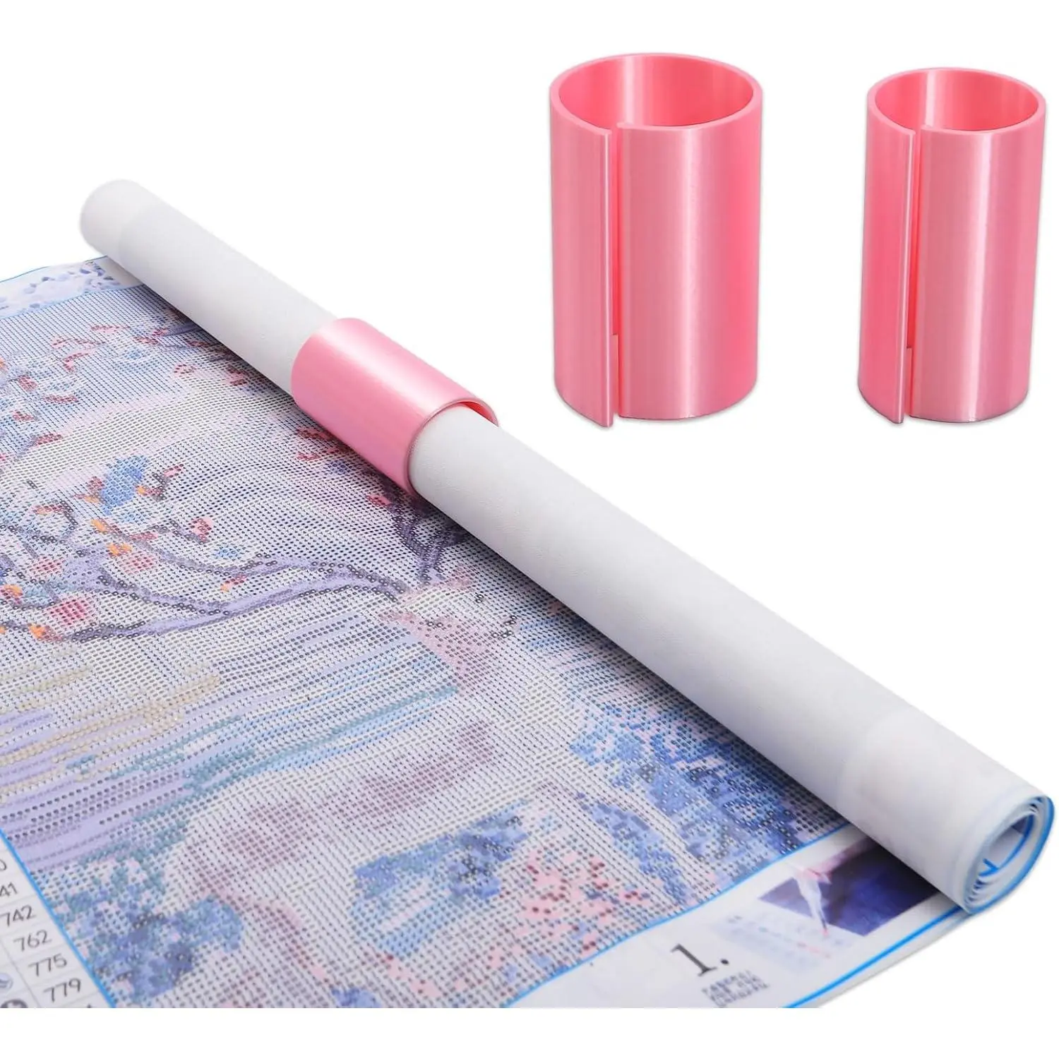 Painting Canvas Roll Holder,Fixed Scroll Anti-Roll Bracket, Scroll Ring Storage Tool, Painting Art Accessories, Printing,2-Pack ()