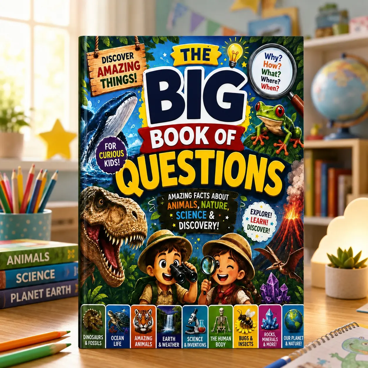 Encyclopedia: Animals, Nature, Science, Space, Earth Facts, Learning Exploration Book for Curious Kids, Kid Books