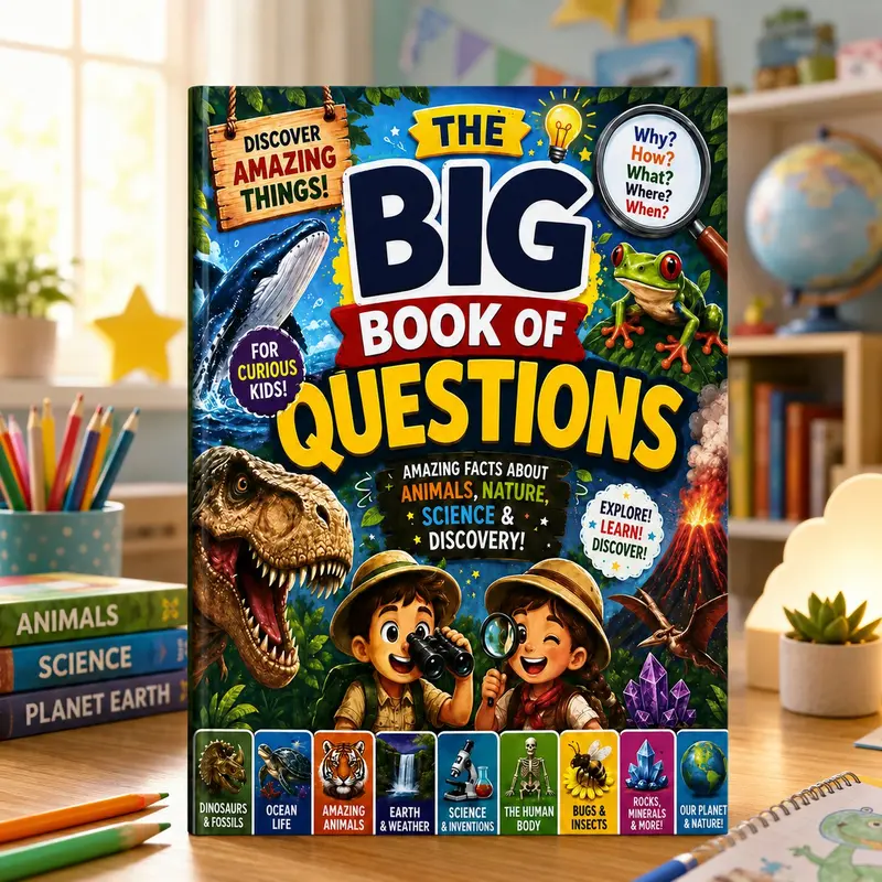 The Big Book of Questions: Children's Encyclopedia of Animals, Nature, Science, Earth, Weather and Discovery for Curious Kids