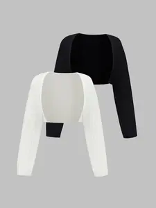 Women's Fall Winter Fleece Lined Thick Knit Teddy Wrap Long Sleeve Cardigan, Fashion Trendy Casual Outerwear, 2-Piece Set