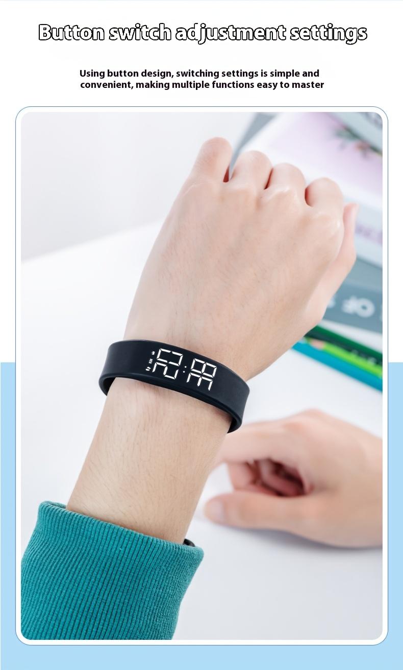 LED Display Multi-Function Fashion Watch Vibrating Alarm Pedometer Sports Timer Calorie And Distance Tracking Lightweight Design Comfortable Wear Built-In Night Light Ideal for School And Sports Top Choice for Birthday Gifts