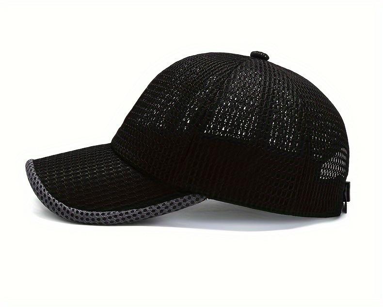 Summer Trucker HatY2K Aesthetic Solid Color Mesh Baseball Cap Breathable Sweatproof Sun Hat for Daily commute Golf Fishing Gift