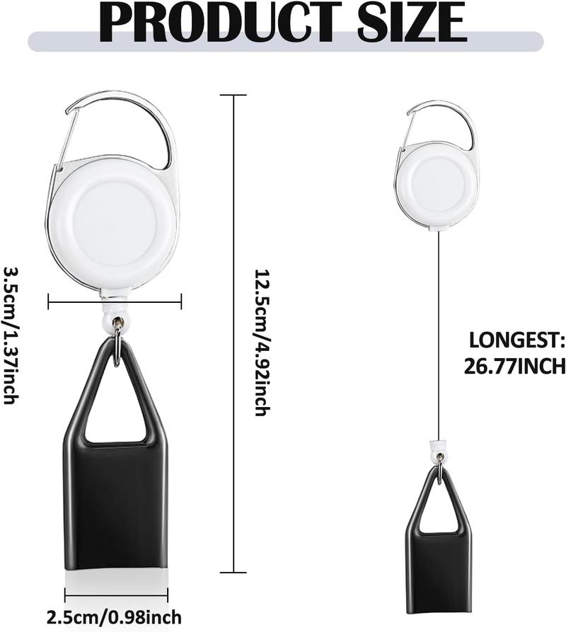 Tier's Haven 6 Pcs Retractable Lighter Leash, Keychain Lighter Holder with Clip Classic Lighters Cover Single Clip for Convenience Multicolor Lighters Strap