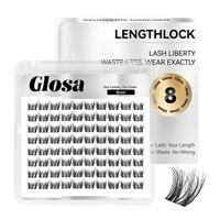 Glosa One-length 8mm [lash clusters only]