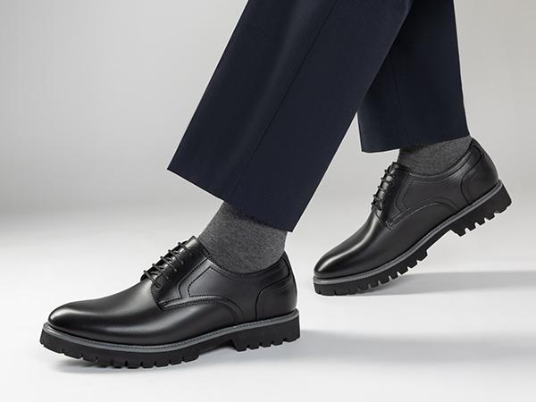 Bruno Marc Men's Plain-Toe Oxford Dress Shoes