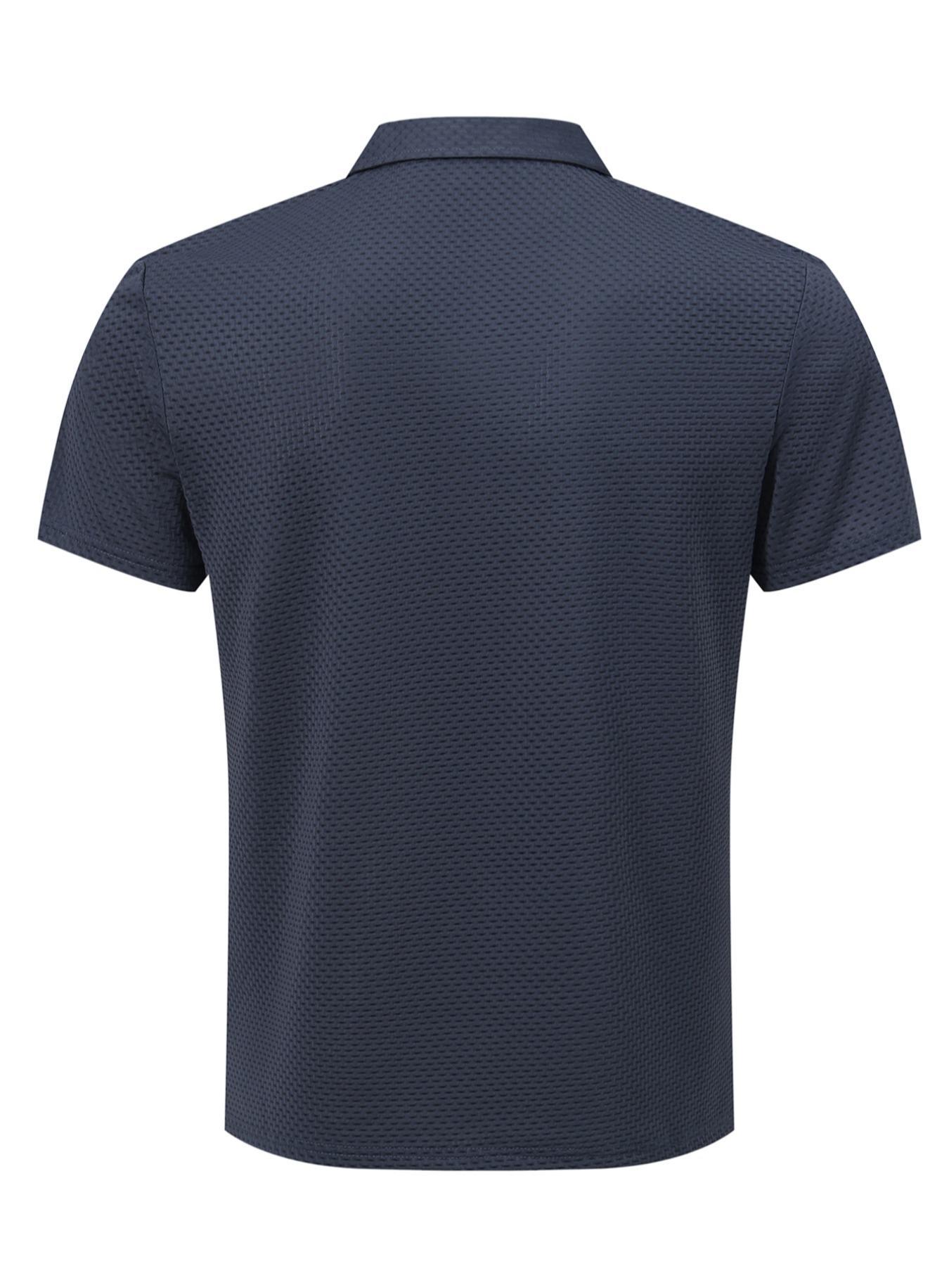 Men's Summer High-End Polo Shirt, Cool Comfortable Letter Print, New Twill Fabric, Casual Sports Leisure, Short Sleeve, Jacquard